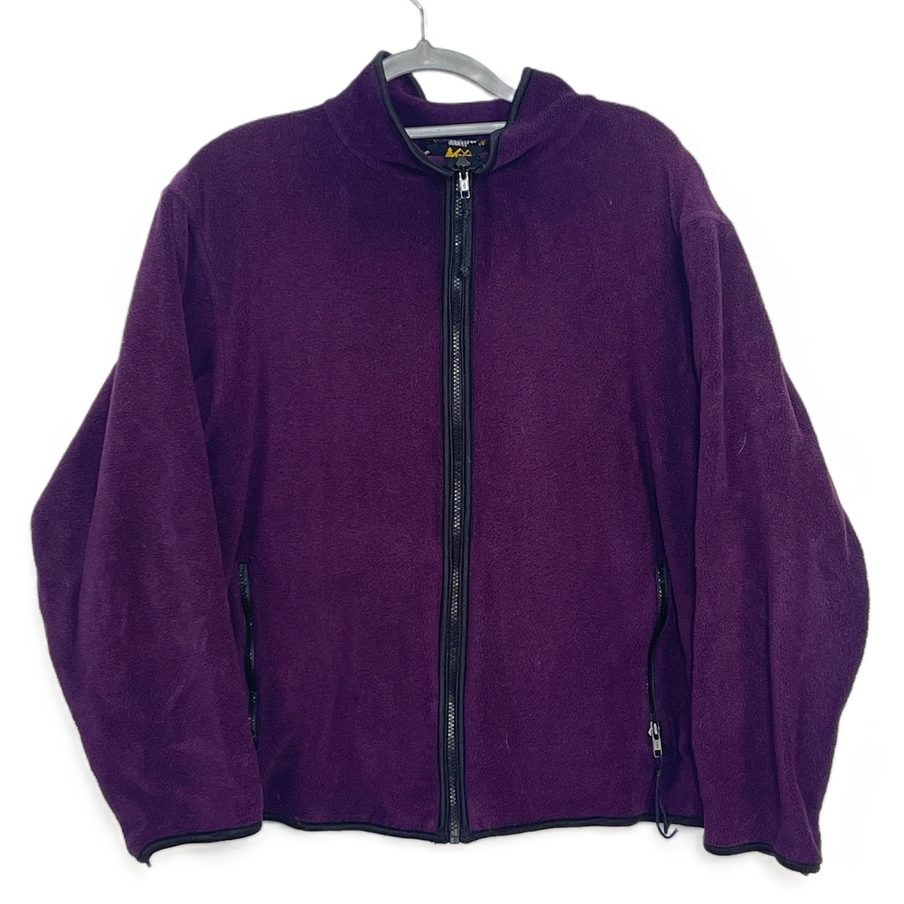 REI Vintage 90s Purple Fleece Full-Zip Polartec Jacket